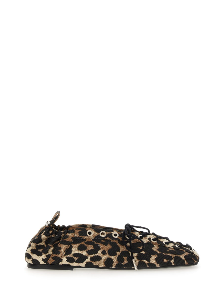 Ganni Flat Shoes - Animal Print | Wanan Luxury