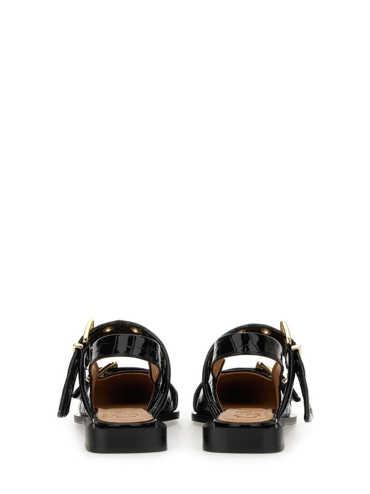 Ganni Flat Shoes - Black | Wanan Luxury