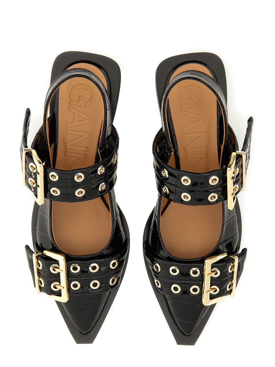 Ganni Flat Shoes - Black | Wanan Luxury