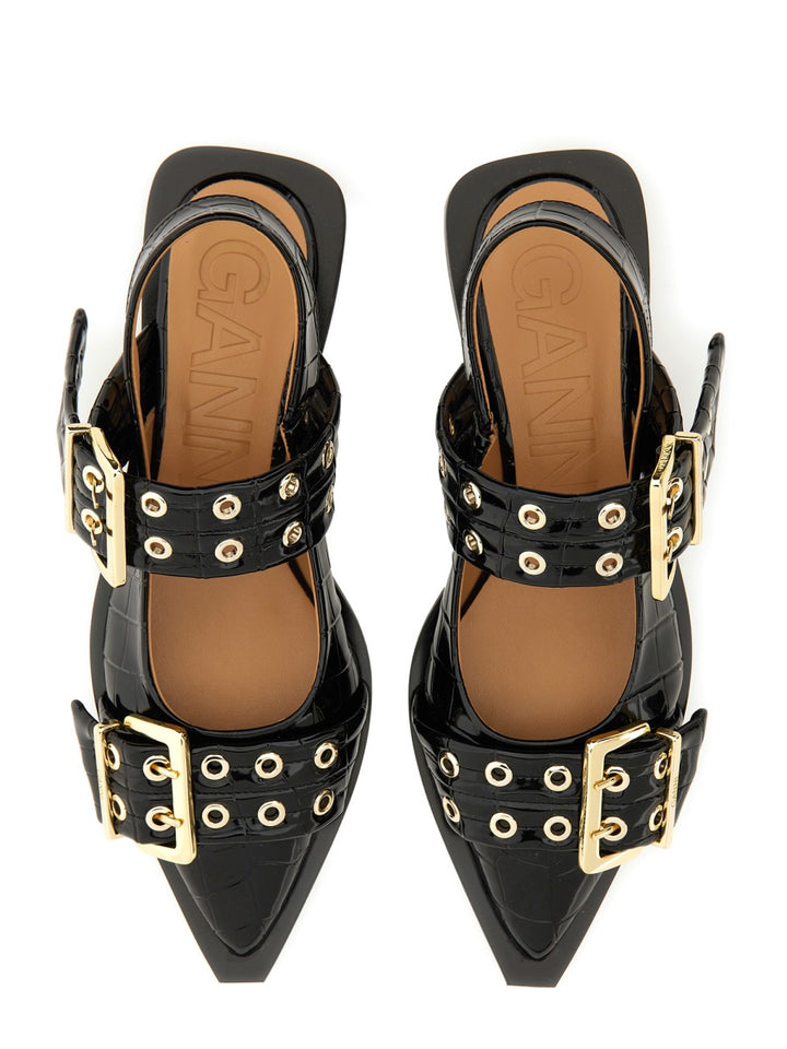 Ganni Flat Shoes - Black | Wanan Luxury