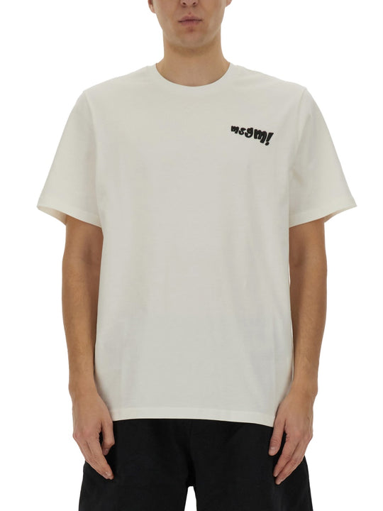 T-Shirt With Embroidered Logo