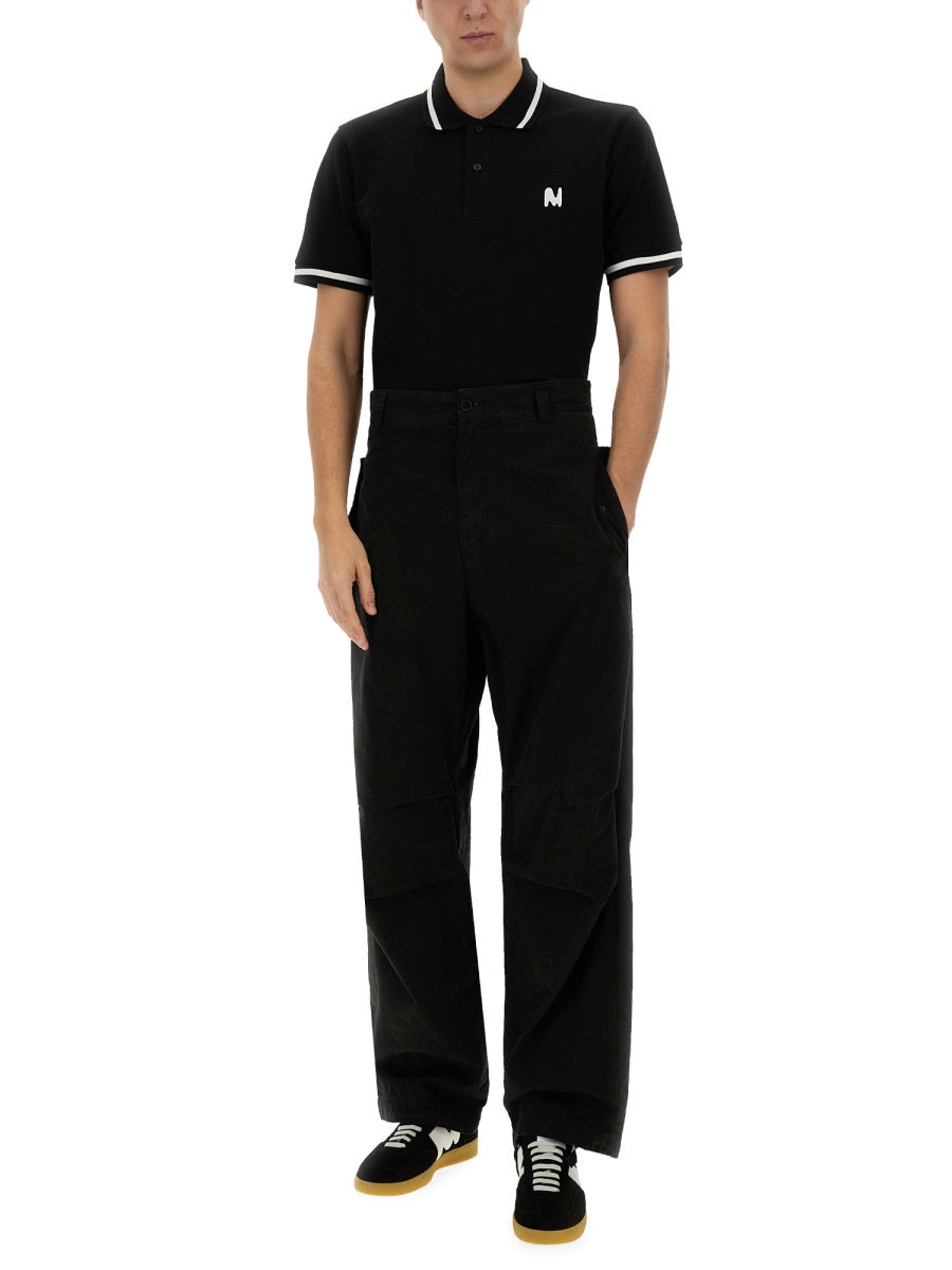 MSGM Polo - Black | Wanan Luxury