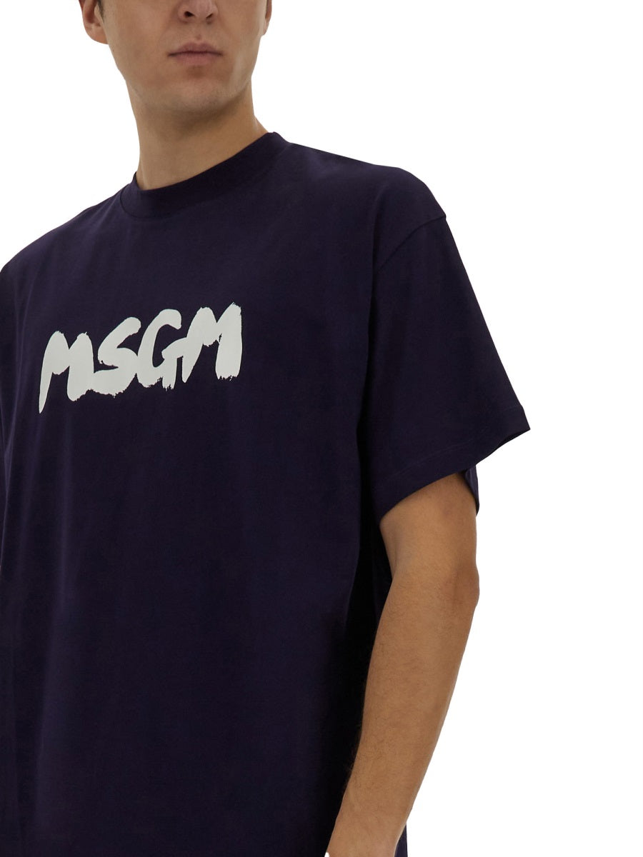 MSGM T shirts - Blue | Wanan Luxury