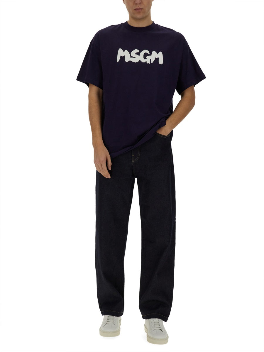 MSGM T shirts - Blue | Wanan Luxury