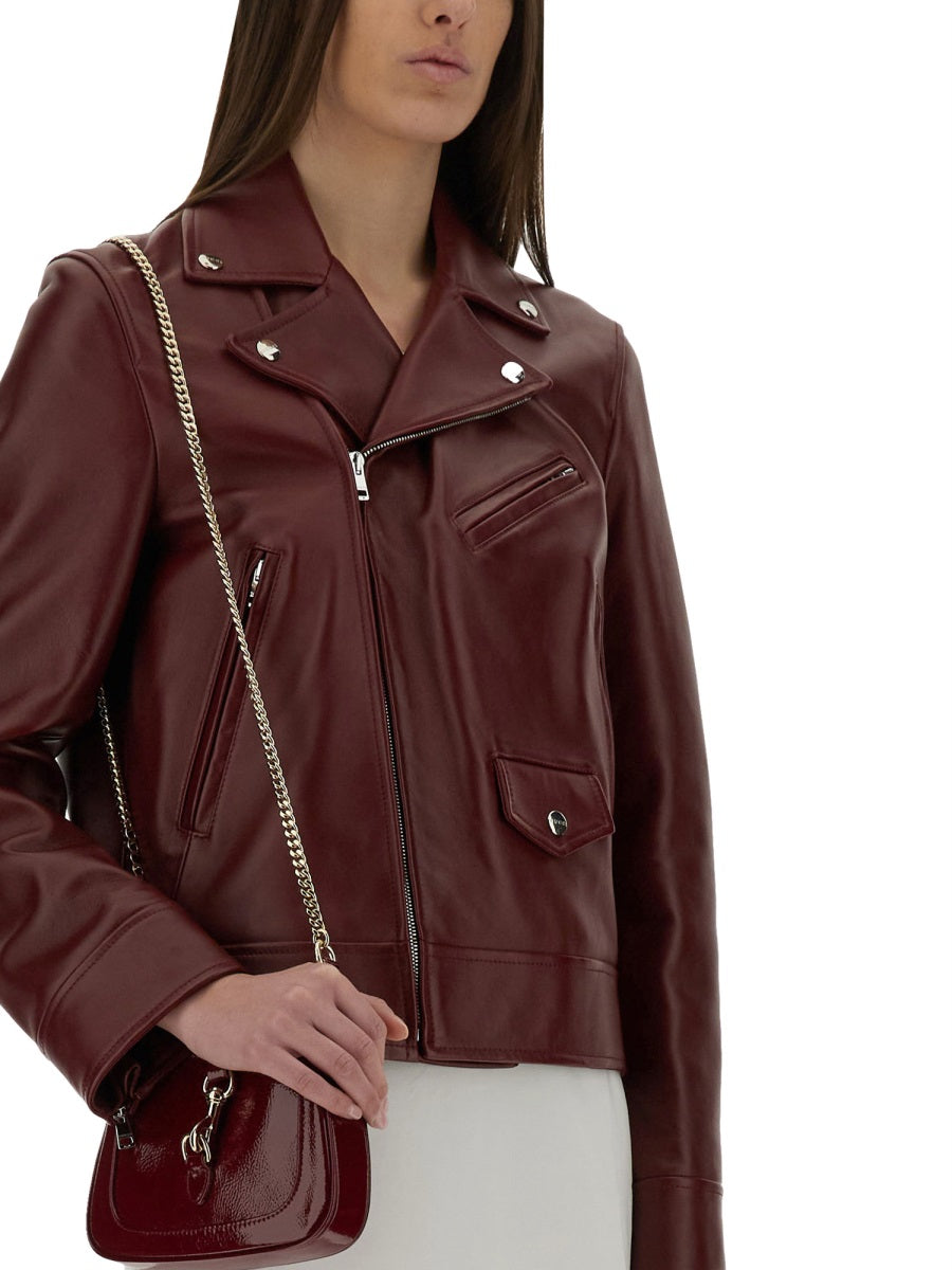 Gucci Leather Jackets - Bordeaux | d2eb86aa1a55bc2b06acb7037e5176555aff3bab
