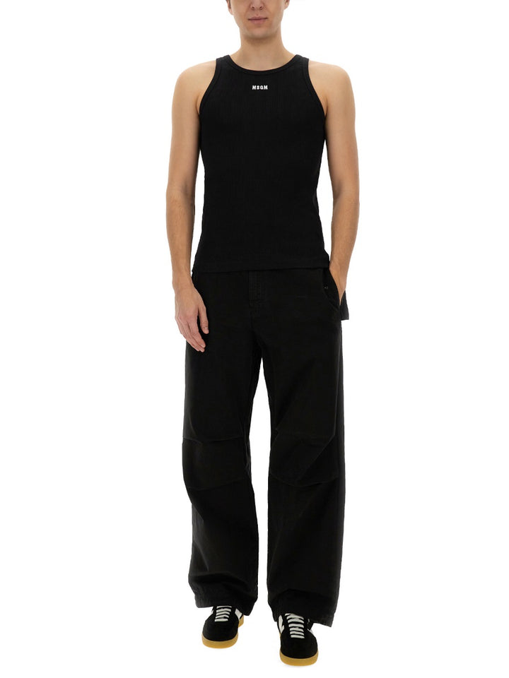 MSGM Tops - Black | Wanan Luxury