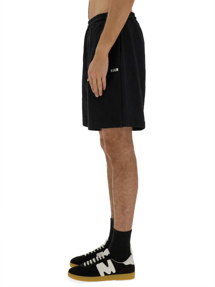 MSGM Shorts - Black | Wanan Luxury