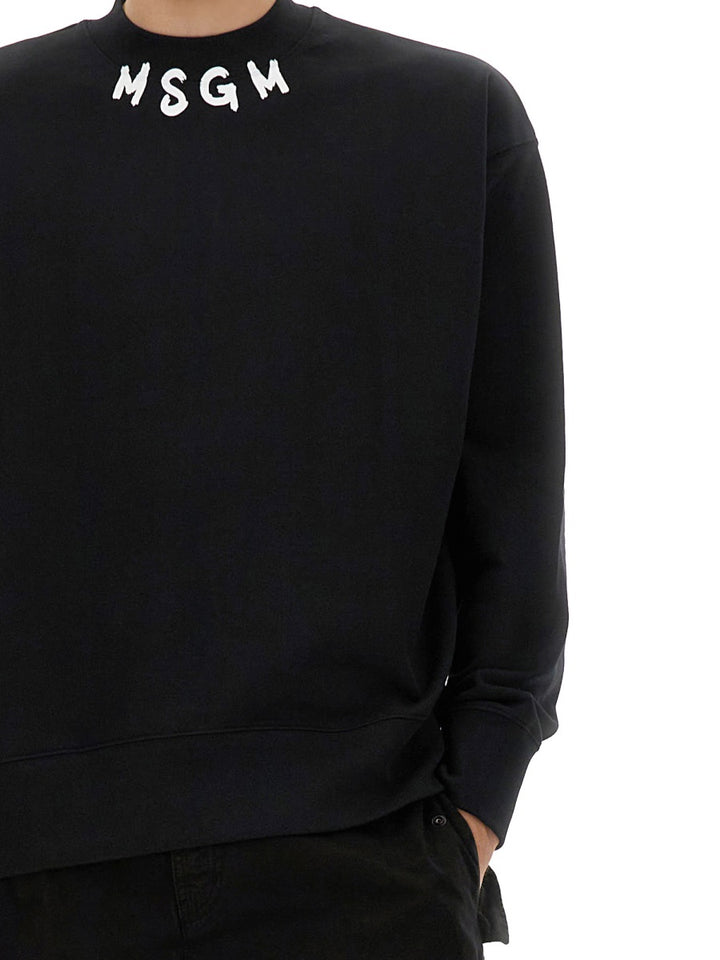 MSGM Sweatshirts - Black | Wanan Luxury