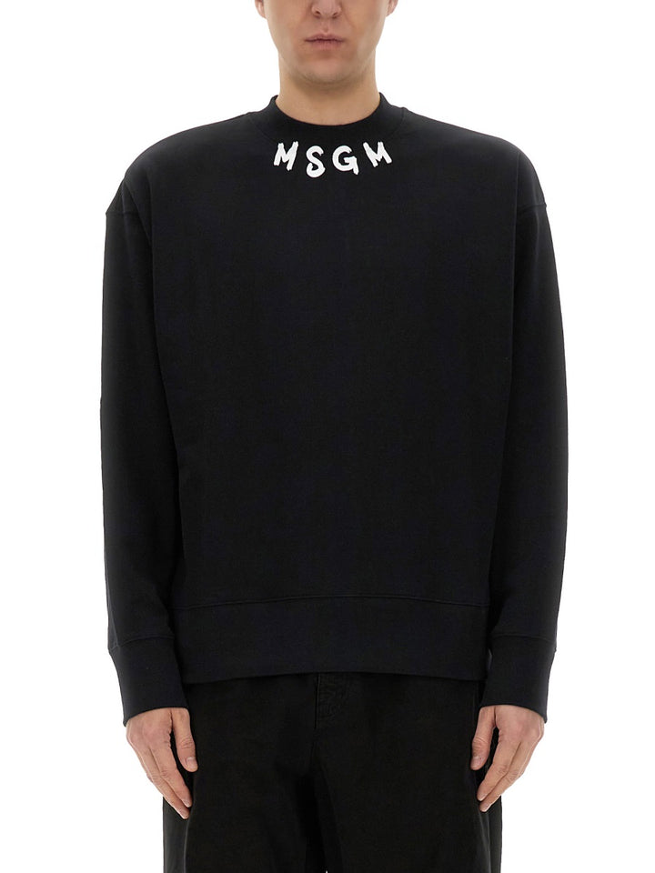 MSGM Sweatshirts - Black | Wanan Luxury
