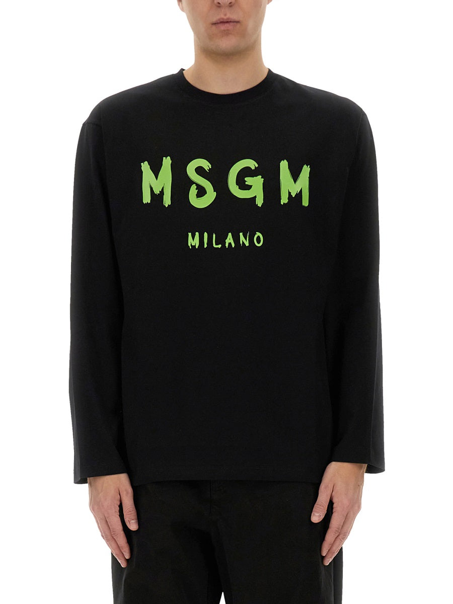 MSGM Sweatshirts - Black | Wanan Luxury