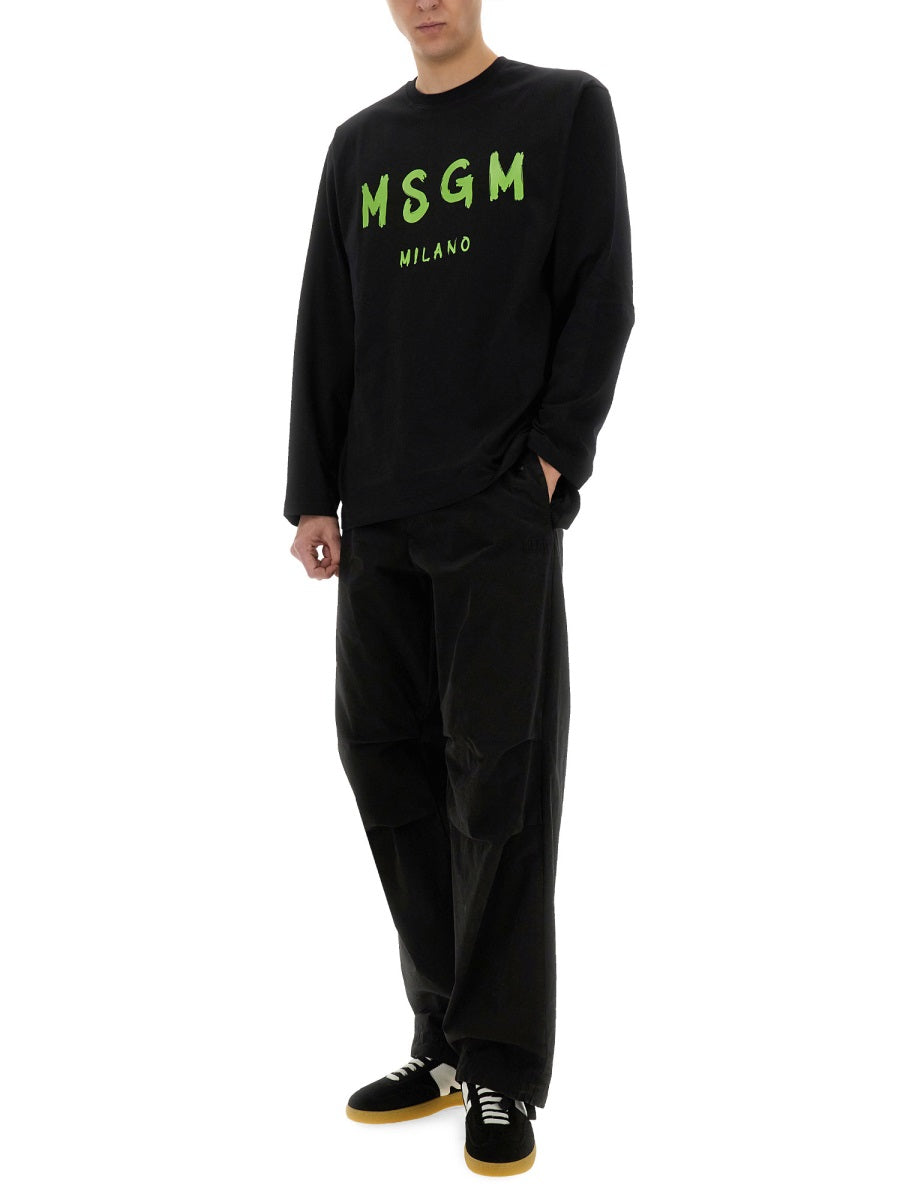 MSGM Sweatshirts - Black | Wanan Luxury