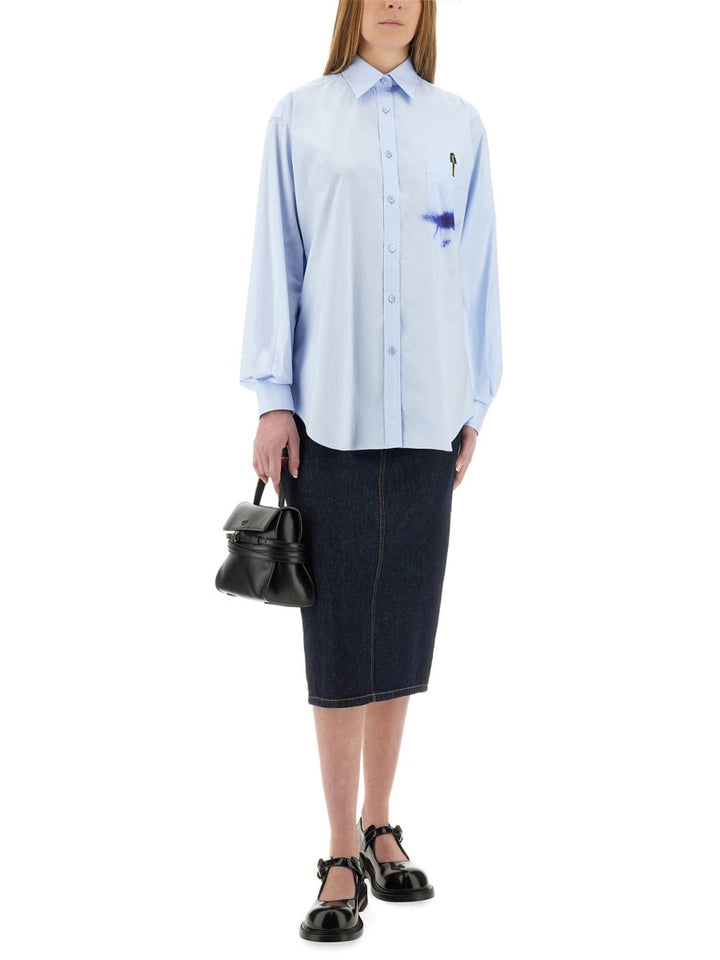 Moschino Shirts - White, Light Blue | Wanan Luxury