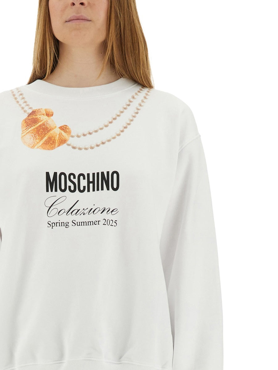 Moschino Sweatshirts - White | Wanan Luxury