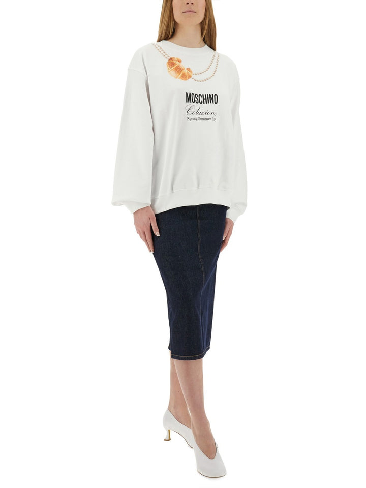 Moschino Sweatshirts - White | Wanan Luxury