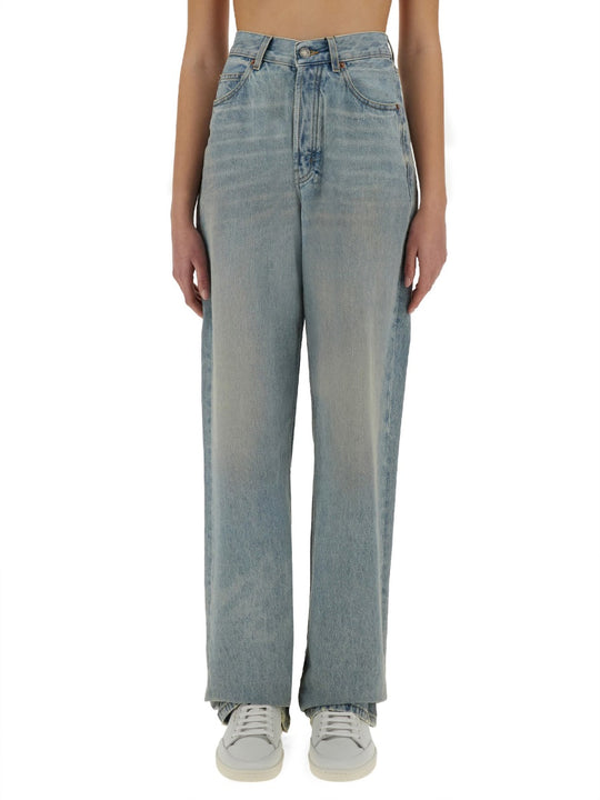 Baggy Long V-Waist Jeans