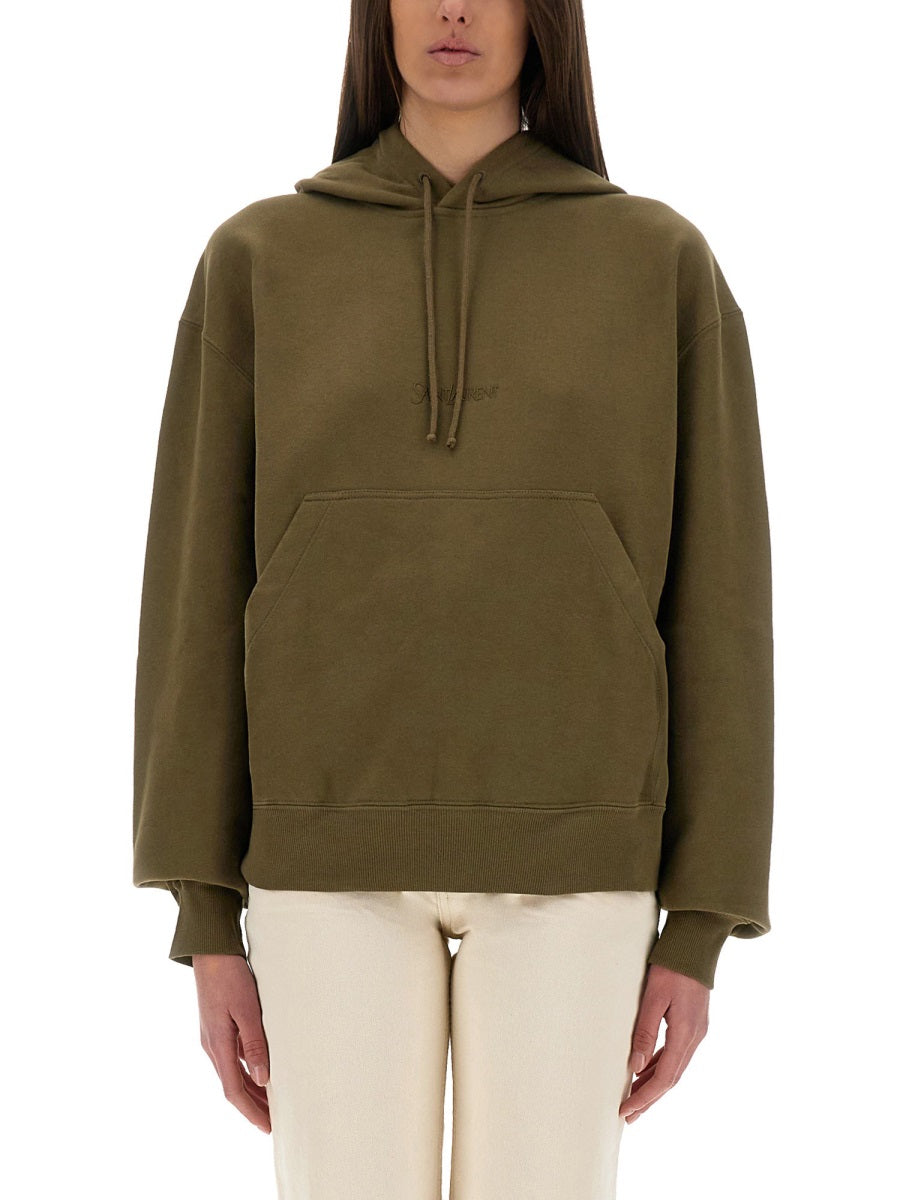 Saint Laurent Sweatshirts - Green | c3a4927d77ccae10154fae015abc62aa4014fb66