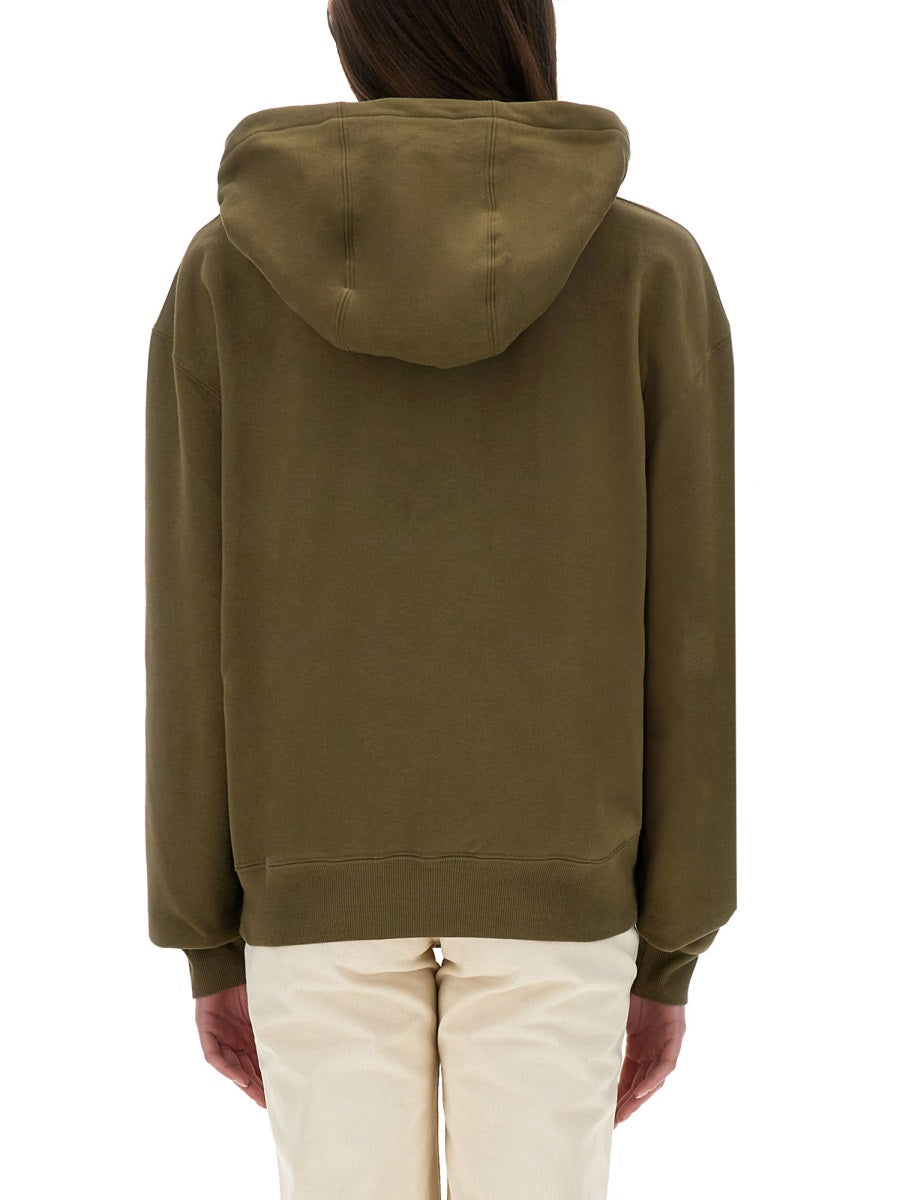 Saint Laurent Sweatshirts - Green | f46ef87002febcf81aa3ab226f7bded325d098fd