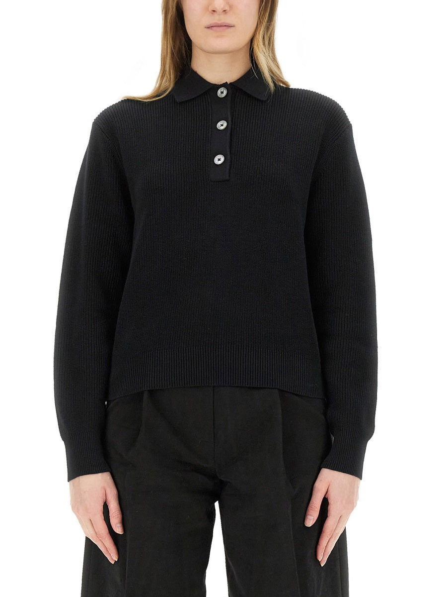 Studio Nicholson Polo - Black | Wanan Luxury