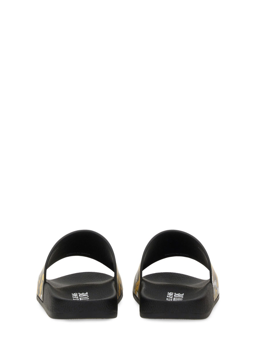 Versace Jeans Couture Sandals - Black | Wanan Luxury