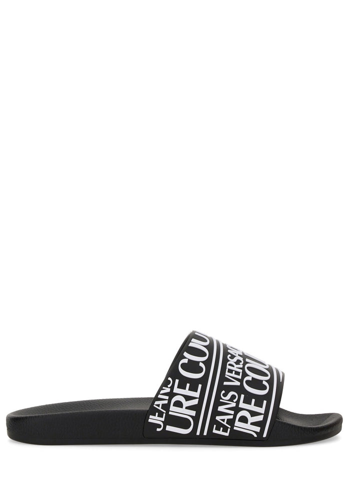 Versace Jeans Couture Sandals - Black | Wanan Luxury