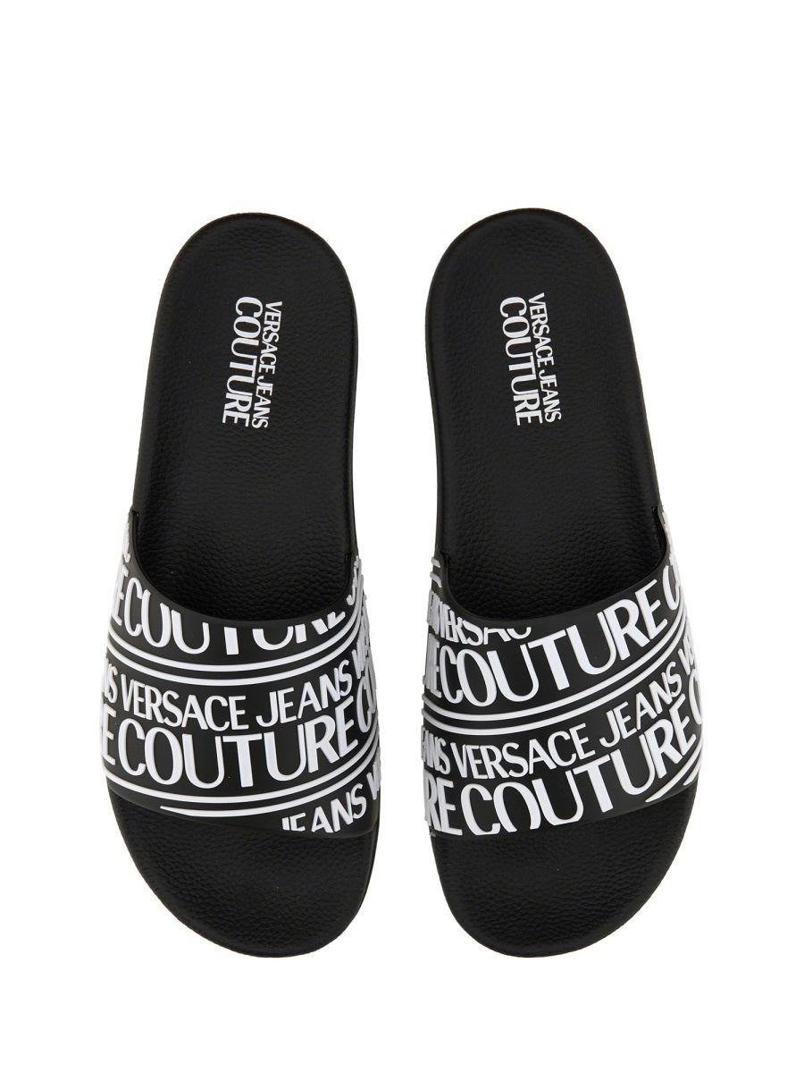 Versace Jeans Couture Sandals - Black | Wanan Luxury