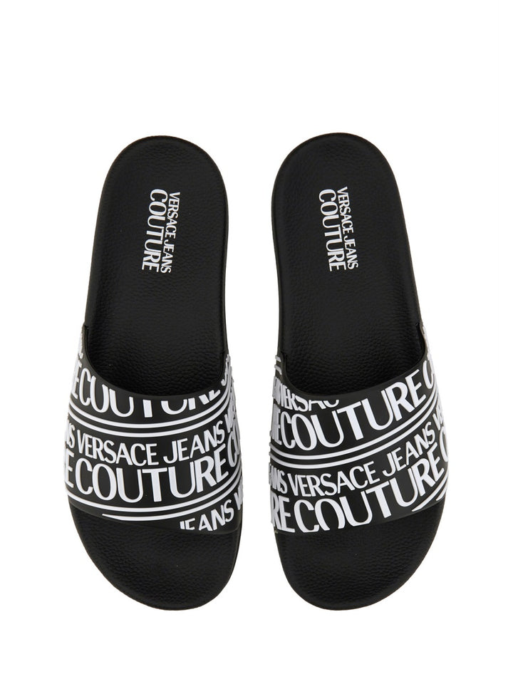 Versace Jeans Couture Sandals - Black | Wanan Luxury