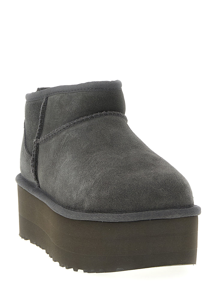 Ugg Classic Ultra Mini Platform Boots and Ankle Boots - Gray | 152da88929c72d80607319fbb1bdd78a301d0536