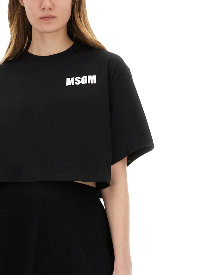 MSGM T shirts - Black | Wanan Luxury