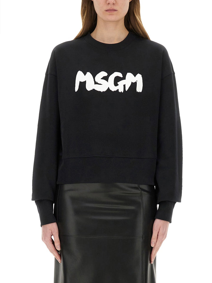 MSGM Sweatshirts - Black | Wanan Luxury