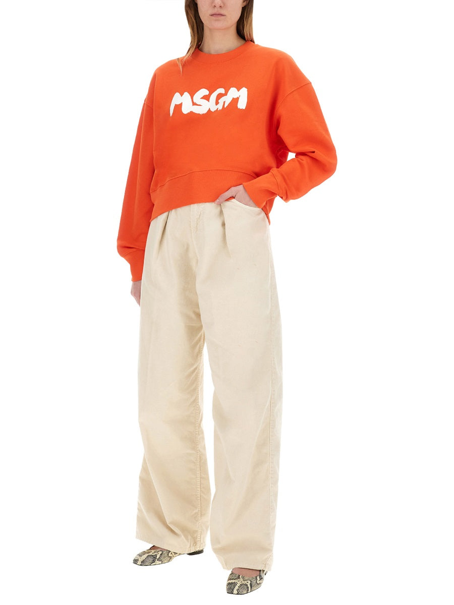 MSGM Sweatshirts - Red | Wanan Luxury