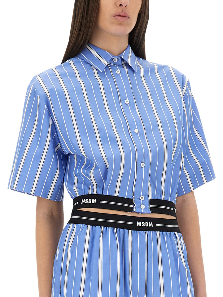 MSGM Shirts - Light Blue | Wanan Luxury