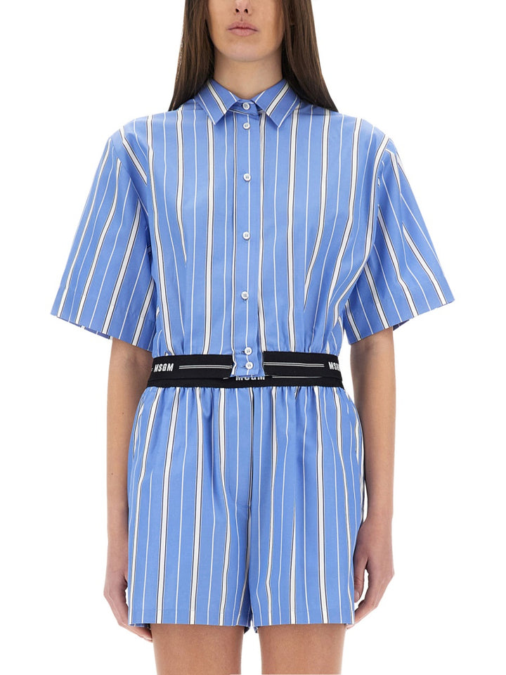 MSGM Shirts - Light Blue | Wanan Luxury