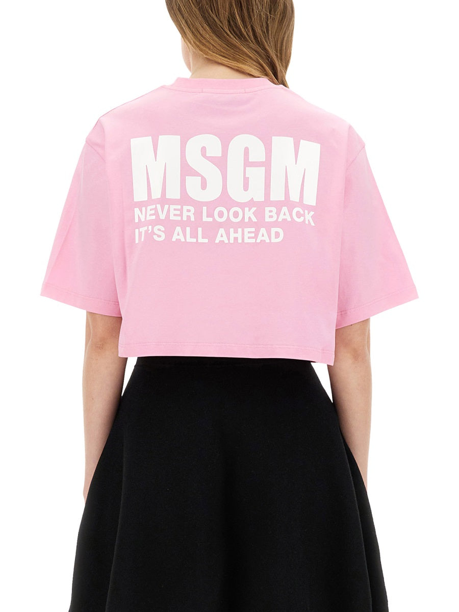 MSGM T shirts - Pink | Wanan Luxury