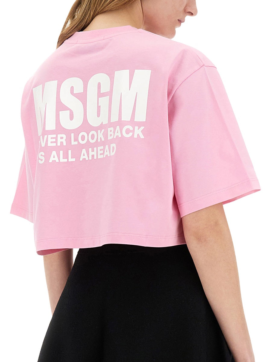 MSGM T shirts - Pink | Wanan Luxury