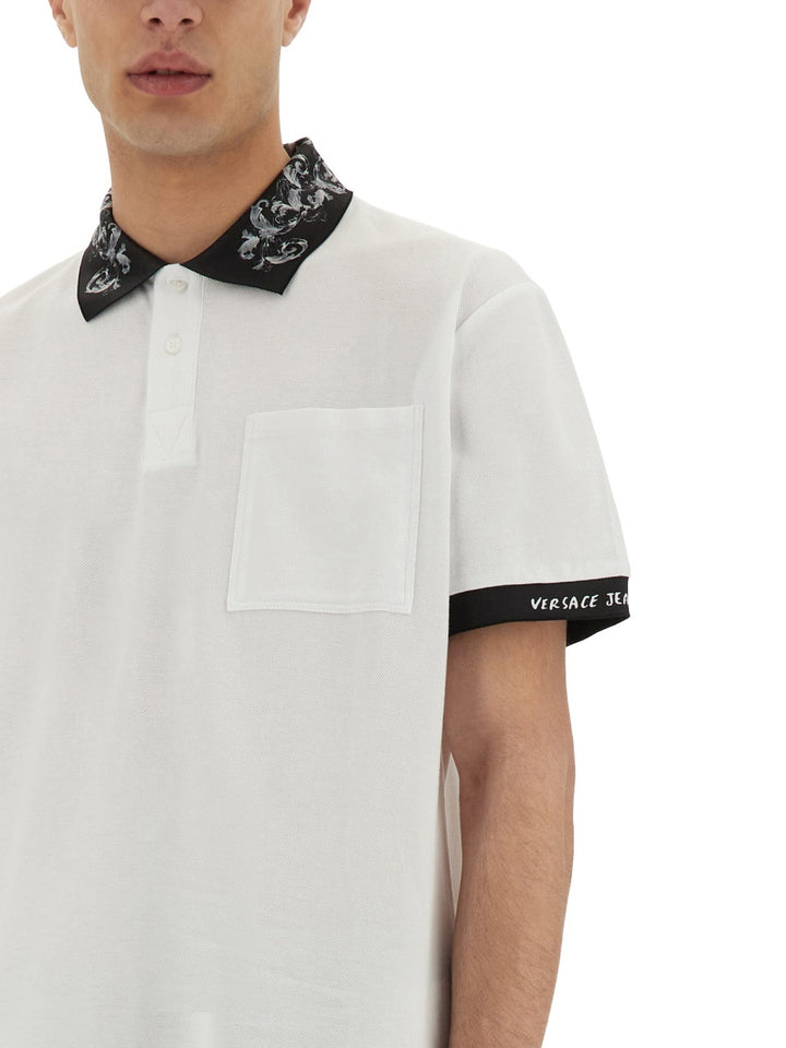 Versace Jeans Couture Polo - White | Wanan Luxury
