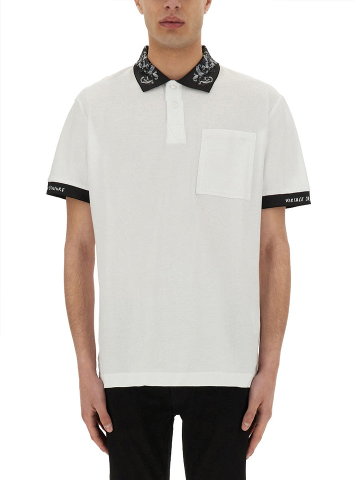 Versace Jeans Couture Polo - White | Wanan Luxury