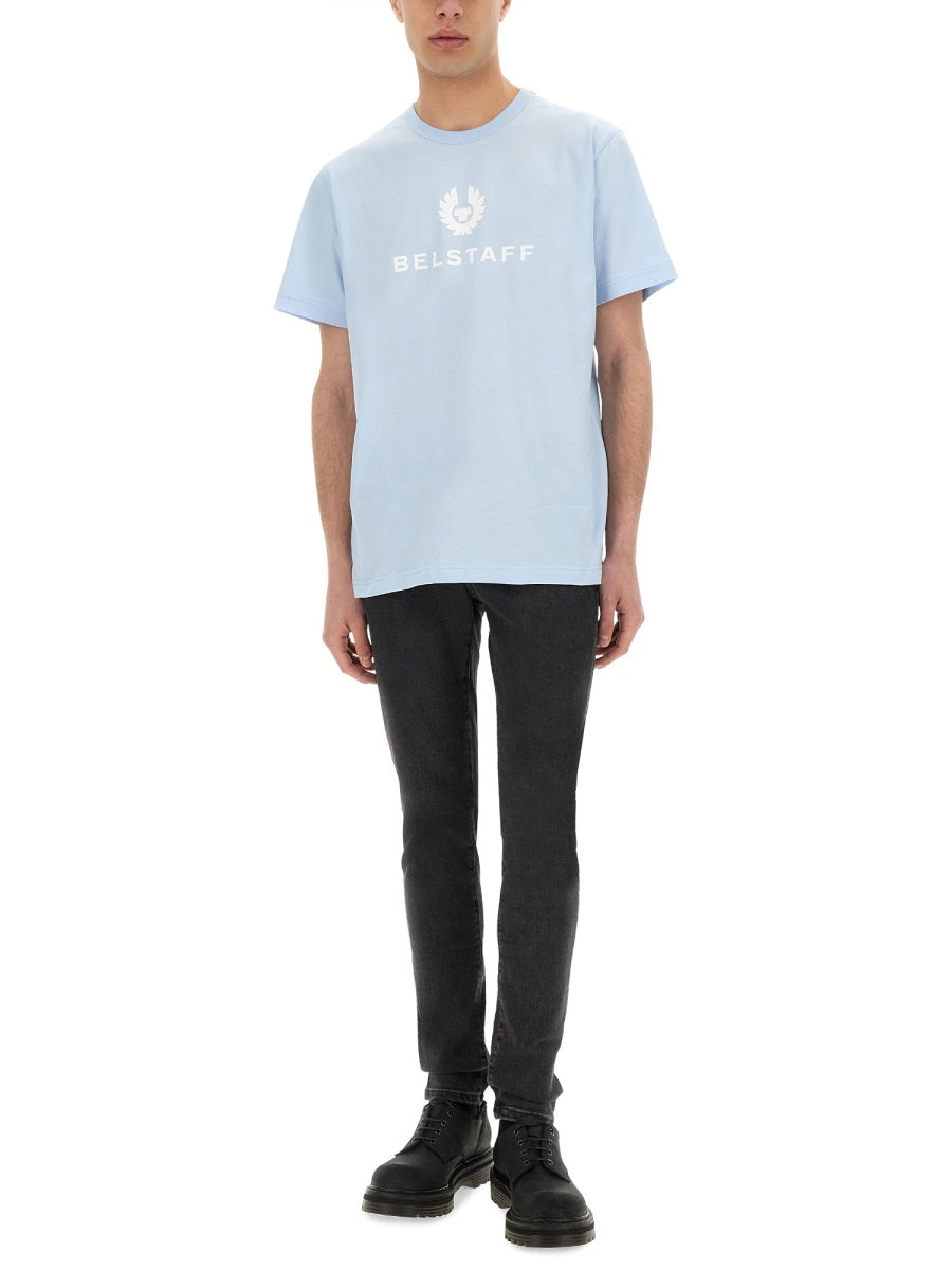 Belstaff T shirts - White, Light Blue | Wanan Luxury
