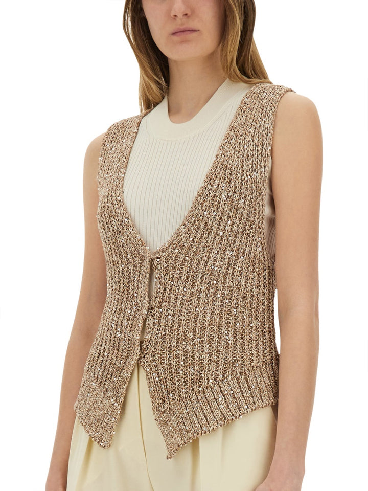 Alysi Gilet - Beige | Wanan Luxury