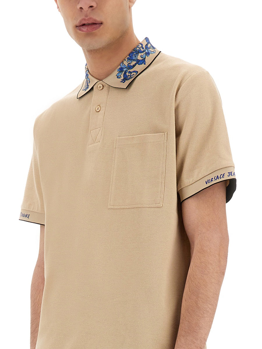 Versace Jeans Couture Polo - Beige | Wanan Luxury