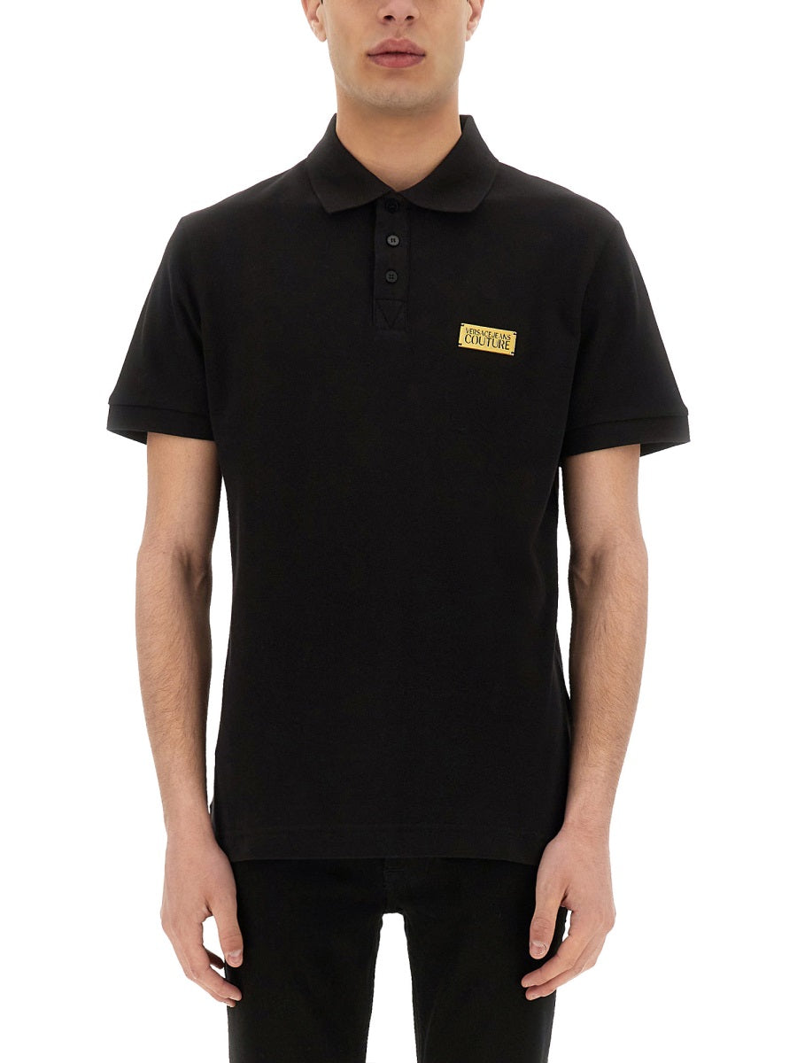 Versace Jeans Couture Polo - Black | Wanan Luxury