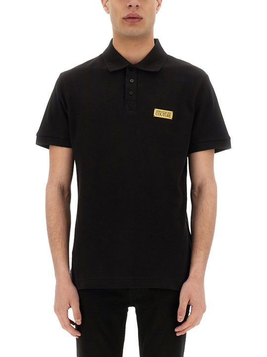 Polo Shirt With Logo Plaque