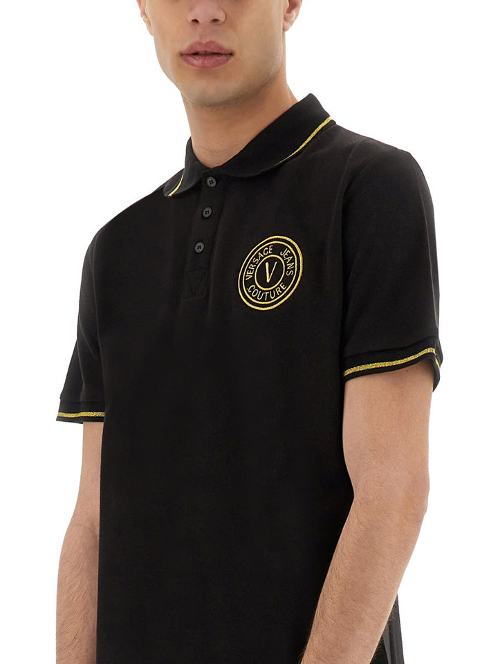 Versace Jeans Couture Polo - Black | Wanan Luxury