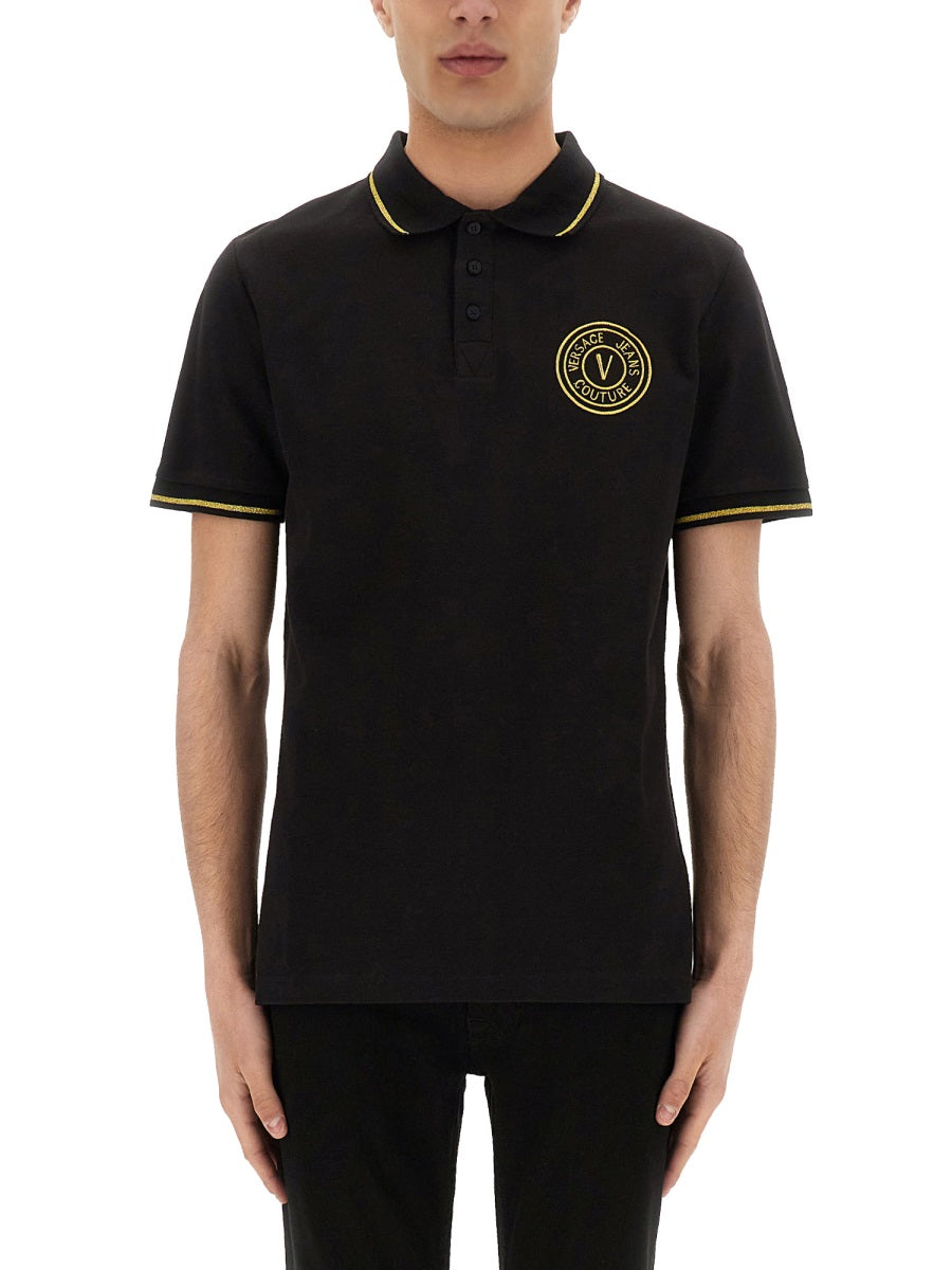 Versace Jeans Couture Polo - Black | Wanan Luxury