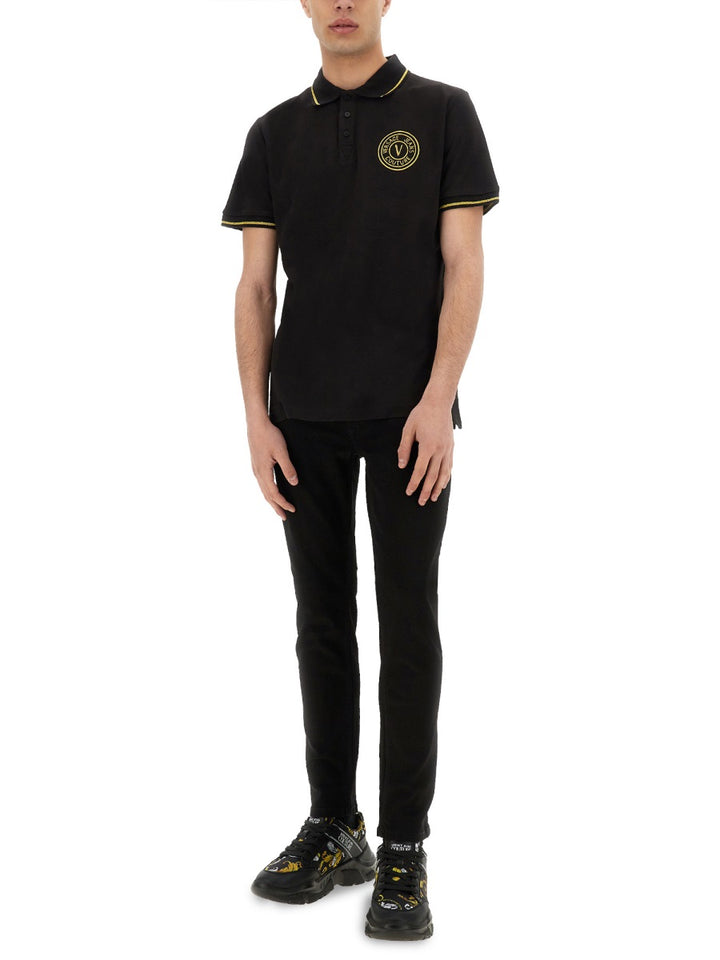 Versace Jeans Couture Polo - Black | Wanan Luxury