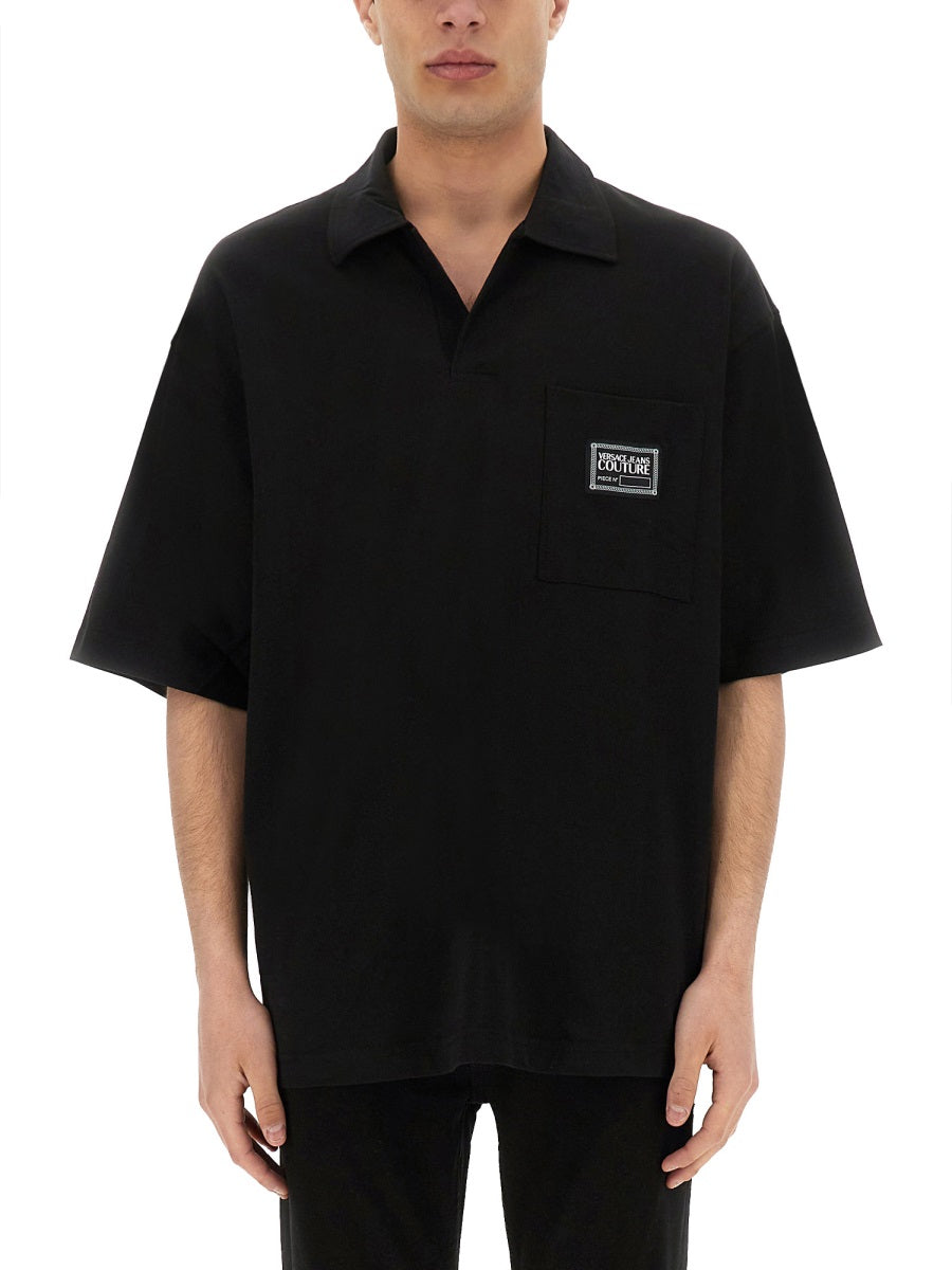 Versace Jeans Couture Polo - Black | Wanan Luxury