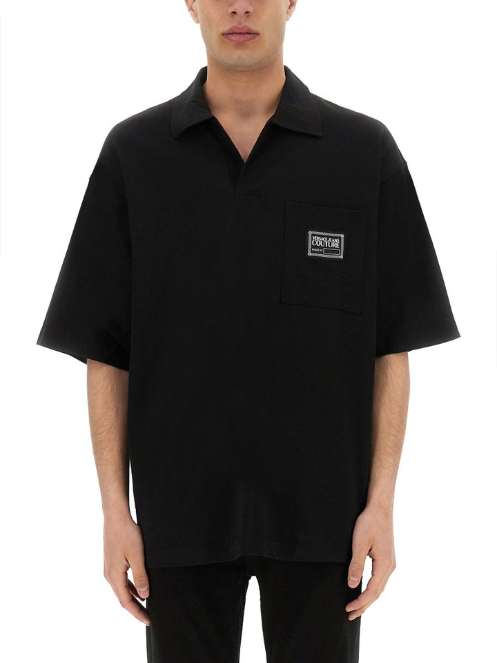 Versace Jeans Couture Polo - Black | Wanan Luxury