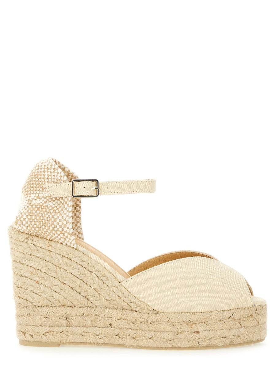 Castañer Wedges - White | Wanan Luxury