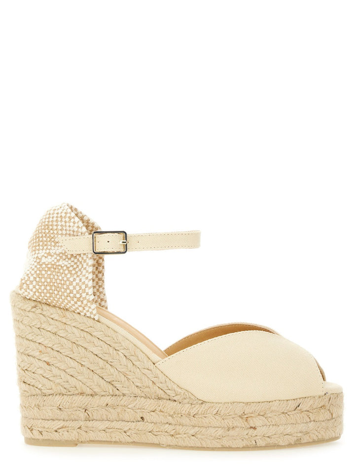 Castañer Wedges - White | Wanan Luxury