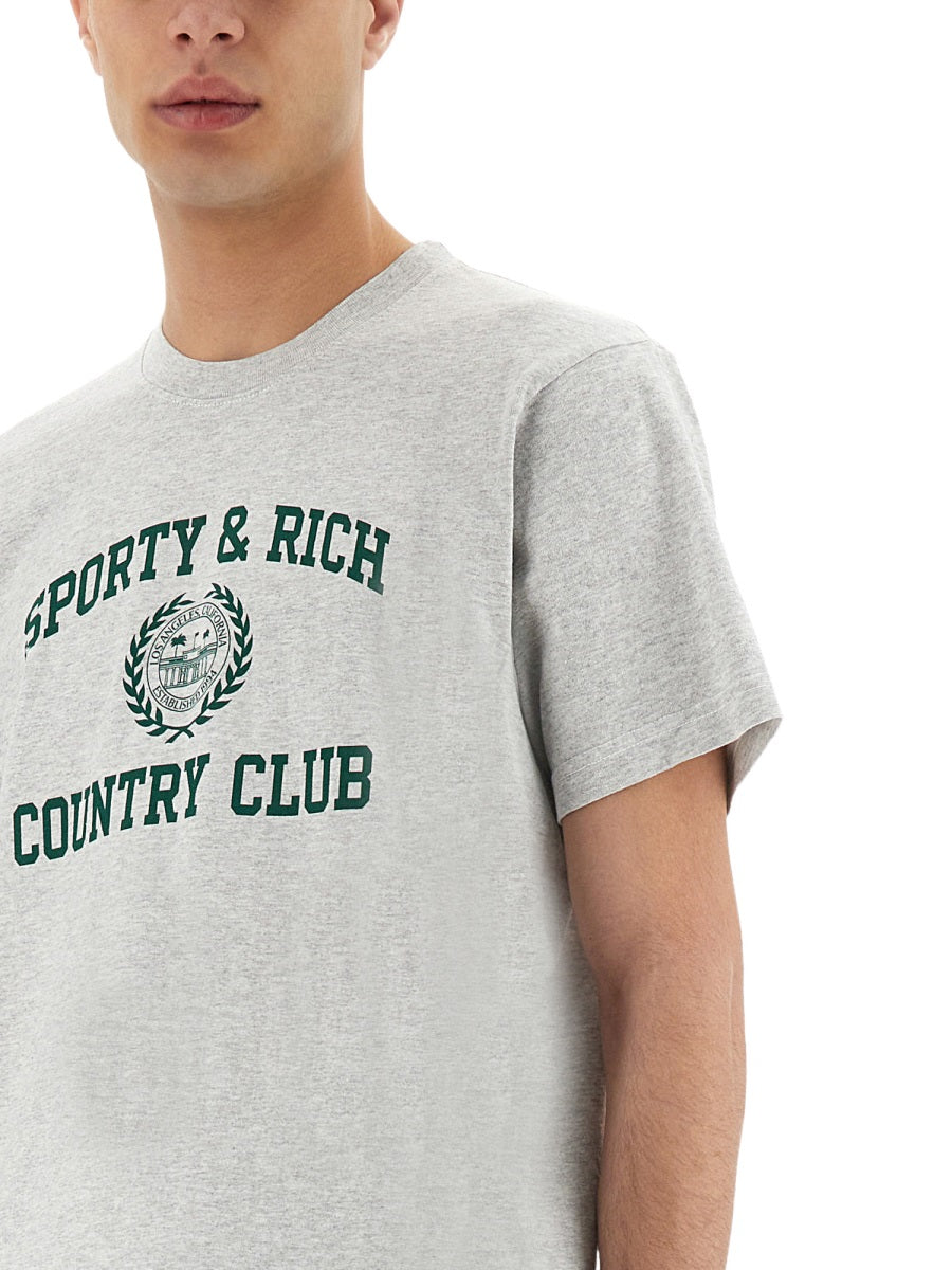 Sporty & Rich T shirts - Grey | Wanan Luxury