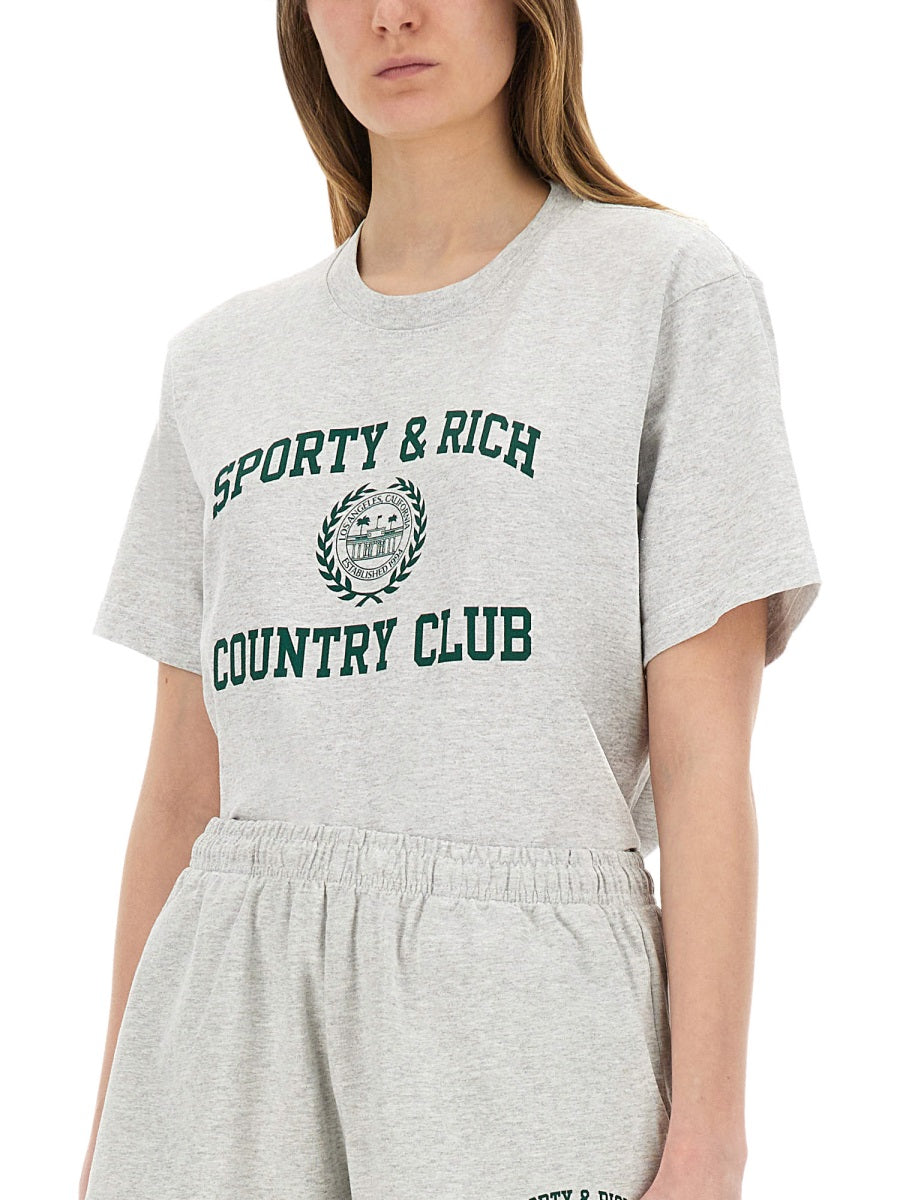Sporty & Rich T shirts - Grey | Wanan Luxury